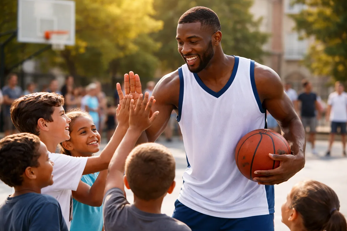 Le rôle des joueurs de basket professionnels dans l'engagement communautaire