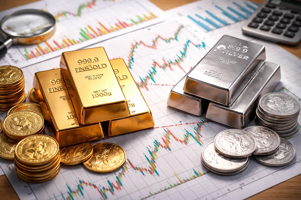Comment le prix de l'or et de l'argent varie-t-il au cours de l'année ?