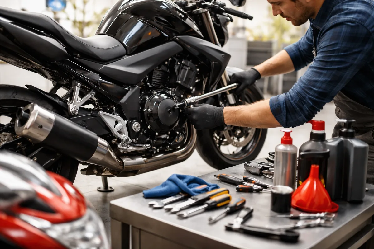 Comment suivre les étapes d'entretien d'une moto ou d'un scooter